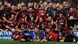 El Milan con el título logrado en 2007
