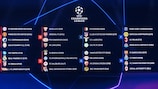 The completed group stage draw following the ceremony in Monaco
