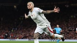 Mauro Icardi was Galatasaray's hero as he scored the winning goal in a 3-2 victory against Man United