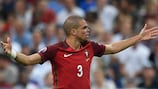 Pepe em campo na final do EURO 2016 contra a França