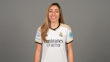 MADRID, SPAIN - NOVEMBER 07: Olga Carmona of Real Madrid poses for a portrait during the UEFA Women's Champions League Official Portraits shoot on November 07, 2023 in Madrid, Spain. (Photo by Angel Martinez - UEFA/UEFA via Getty Images)