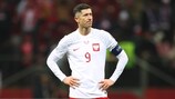 Robert Lewandowski hat mit Polen einen Play-off-Platz sicher