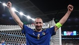 Giorgio Chiellini dopo la vittoria di EURO 2020 con l'Italia