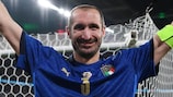 Giorgio Chiellini after winning EURO 2020 with Italy