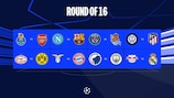 The UEFA Champions League round of 16 begins in February 