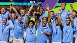 Manchester City celebrate their Club World Cup final win 
