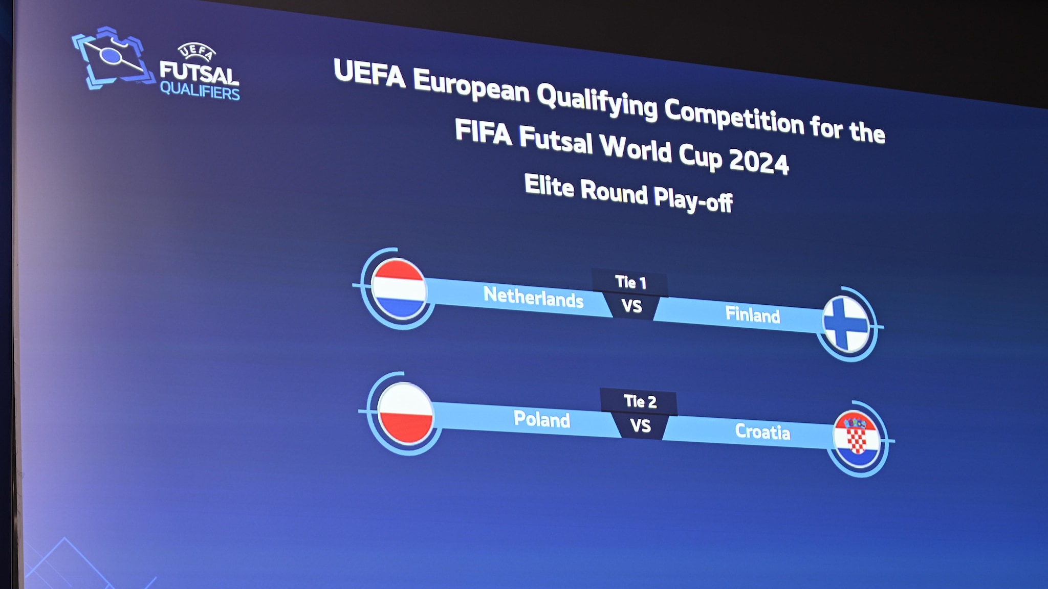 Remisy w rundzie play-off Elite Pucharu Świata w futsalu: Holandia vs Finlandia, Polska vs Chorwacja |  Puchar Świata w futsalu