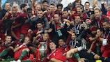 Il Portogallo festeggia la vittoria di UEFA EURO 2016