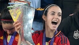 Aitana Bonmatí  avec la première UEFA Women's Nations League.