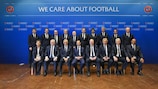 Le Comité exécutif de l’UEFA le 8 février 2024, après le 48e Congrès de l’UEFA.
