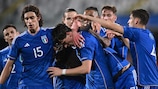 Italien feiert den Sieg gegen Lettland