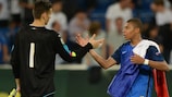 Alex Meret und Kylian Mbappé standen sich schon bei einer U19-EM gegenüber