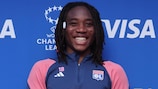 Melchie Dumornay was singled out for praise after scoring for Lyon away to Paris in the semi-finals