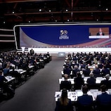 Le 50eCongrès ordinaire de l'UEFA s'est tenu le 12 février à Bruxelles.